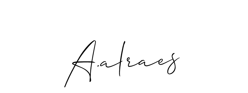 You should practise on your own different ways (Allison_Script) to write your name (A.alraes) in signature. don't let someone else do it for you. A.alraes signature style 2 images and pictures png