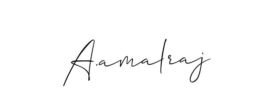 It looks lik you need a new signature style for name A.amalraj. Design unique handwritten (Allison_Script) signature with our free signature maker in just a few clicks. A.amalraj signature style 2 images and pictures png