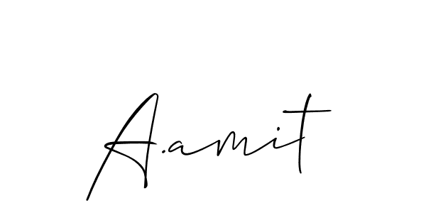 How to Draw A.amit signature style? Allison_Script is a latest design signature styles for name A.amit. A.amit signature style 2 images and pictures png