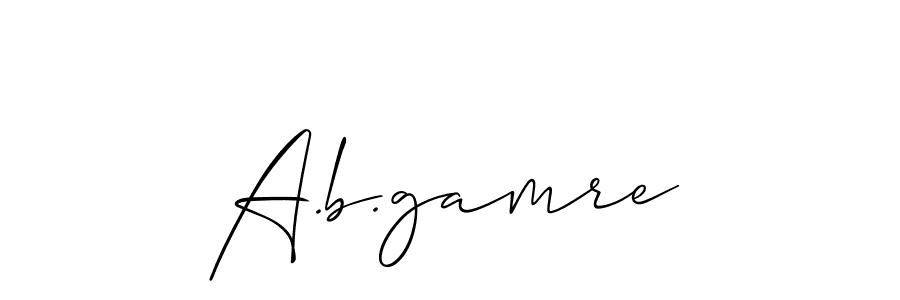 It looks lik you need a new signature style for name A.b.gamre. Design unique handwritten (Allison_Script) signature with our free signature maker in just a few clicks. A.b.gamre signature style 2 images and pictures png