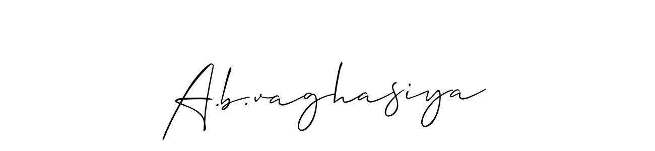 You can use this online signature creator to create a handwritten signature for the name A.b.vaghasiya. This is the best online autograph maker. A.b.vaghasiya signature style 2 images and pictures png