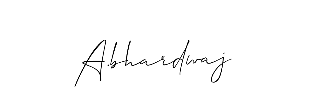 Allison_Script is a professional signature style that is perfect for those who want to add a touch of class to their signature. It is also a great choice for those who want to make their signature more unique. Get A.bhardwaj name to fancy signature for free. A.bhardwaj signature style 2 images and pictures png