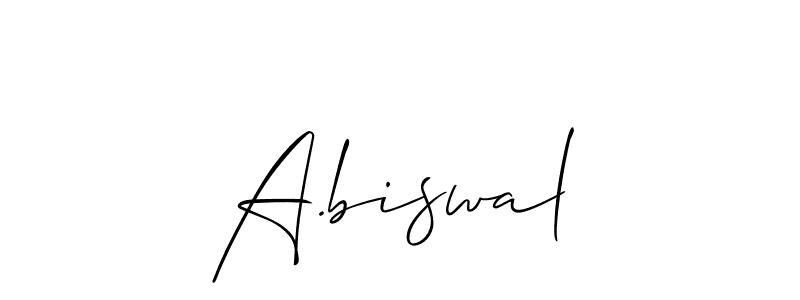 if you are searching for the best signature style for your name A.biswal. so please give up your signature search. here we have designed multiple signature styles  using Allison_Script. A.biswal signature style 2 images and pictures png