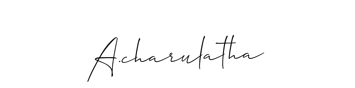 See photos of A.charulatha official signature by Spectra . Check more albums & portfolios. Read reviews & check more about Allison_Script font. A.charulatha signature style 2 images and pictures png