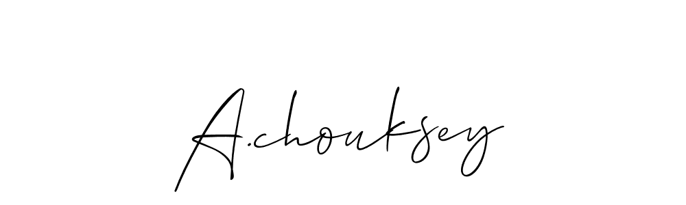 This is the best signature style for the A.chouksey name. Also you like these signature font (Allison_Script). Mix name signature. A.chouksey signature style 2 images and pictures png