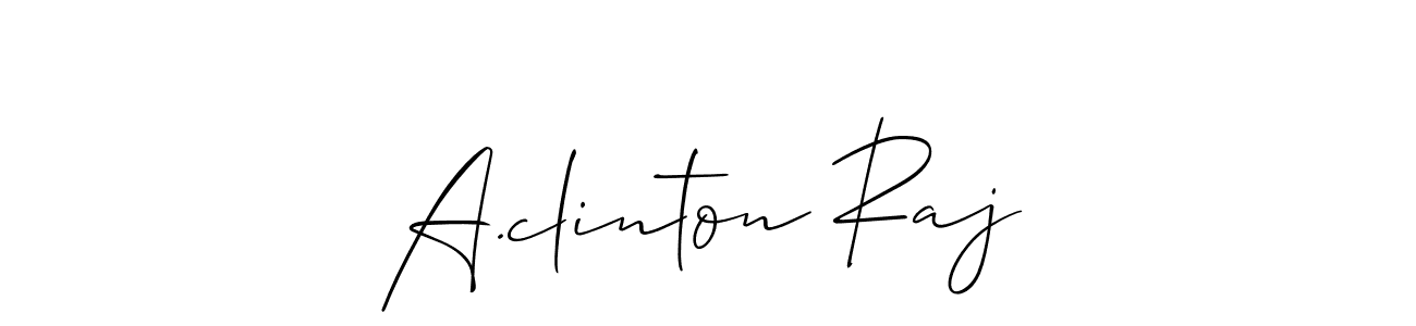 Here are the top 10 professional signature styles for the name A.clinton Raj. These are the best autograph styles you can use for your name. A.clinton Raj signature style 2 images and pictures png