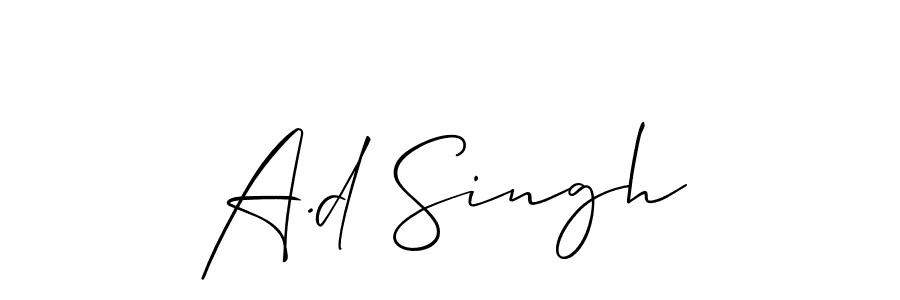 Once you've used our free online signature maker to create your best signature Allison_Script style, it's time to enjoy all of the benefits that A.d Singh name signing documents. A.d Singh signature style 2 images and pictures png