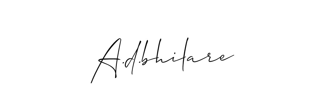 This is the best signature style for the A.d.bhilare name. Also you like these signature font (Allison_Script). Mix name signature. A.d.bhilare signature style 2 images and pictures png