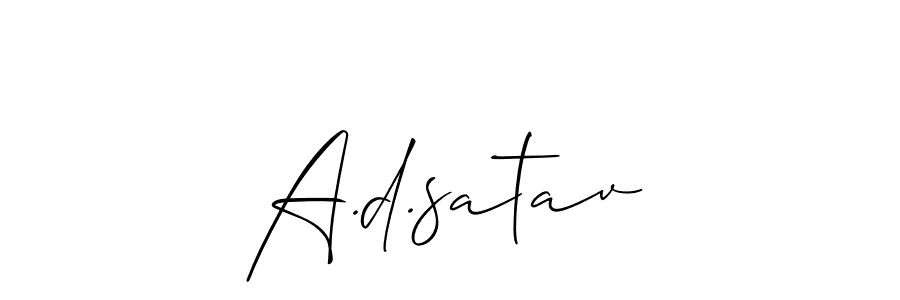 Once you've used our free online signature maker to create your best signature Allison_Script style, it's time to enjoy all of the benefits that A.d.satav name signing documents. A.d.satav signature style 2 images and pictures png