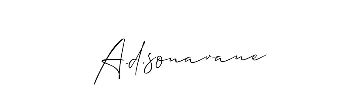 The best way (Allison_Script) to make a short signature is to pick only two or three words in your name. The name A.d.sonavane include a total of six letters. For converting this name. A.d.sonavane signature style 2 images and pictures png