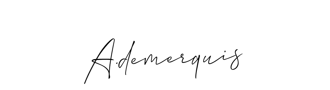 Best and Professional Signature Style for A.demerquis. Allison_Script Best Signature Style Collection. A.demerquis signature style 2 images and pictures png