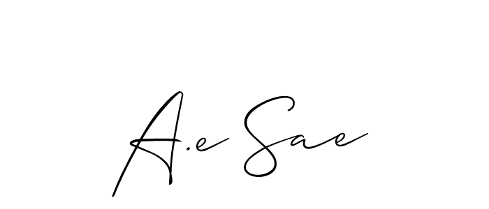 Check out images of Autograph of A.e Sae name. Actor A.e Sae Signature Style. Allison_Script is a professional sign style online. A.e Sae signature style 2 images and pictures png