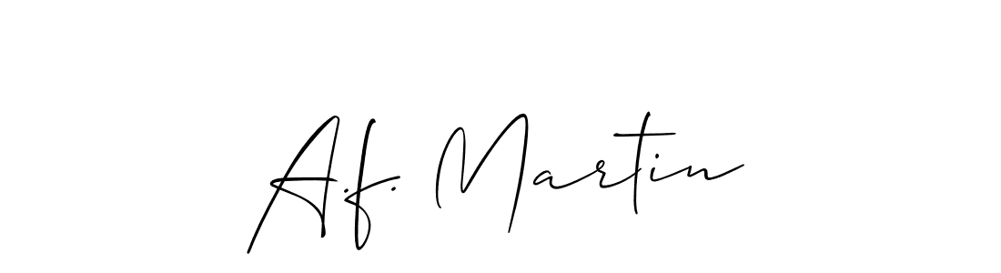 Also You can easily find your signature by using the search form. We will create A.f. Martin name handwritten signature images for you free of cost using Allison_Script sign style. A.f. Martin signature style 2 images and pictures png