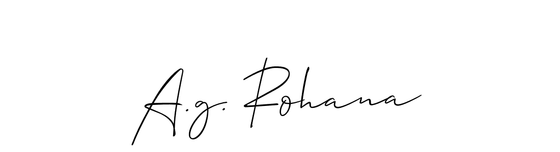 Once you've used our free online signature maker to create your best signature Allison_Script style, it's time to enjoy all of the benefits that A.g. Rohana name signing documents. A.g. Rohana signature style 2 images and pictures png