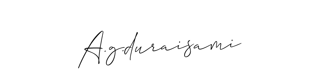 A.g.duraisami stylish signature style. Best Handwritten Sign (Allison_Script) for my name. Handwritten Signature Collection Ideas for my name A.g.duraisami. A.g.duraisami signature style 2 images and pictures png