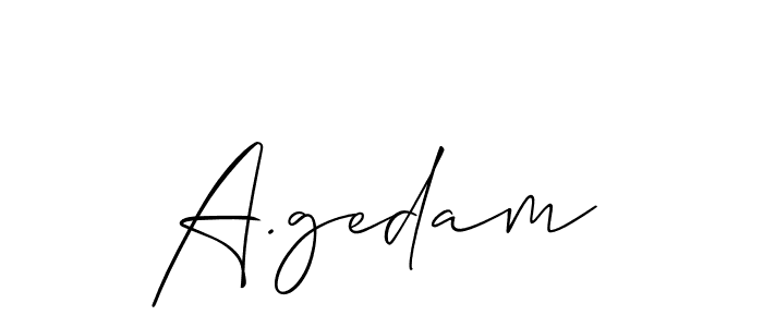 See photos of A.gedam official signature by Spectra . Check more albums & portfolios. Read reviews & check more about Allison_Script font. A.gedam signature style 2 images and pictures png