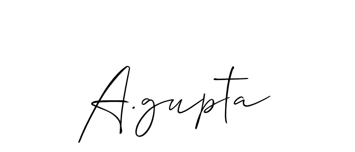 Make a short A.gupta signature style. Manage your documents anywhere anytime using Allison_Script. Create and add eSignatures, submit forms, share and send files easily. A.gupta signature style 2 images and pictures png
