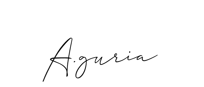 A.guria stylish signature style. Best Handwritten Sign (Allison_Script) for my name. Handwritten Signature Collection Ideas for my name A.guria. A.guria signature style 2 images and pictures png