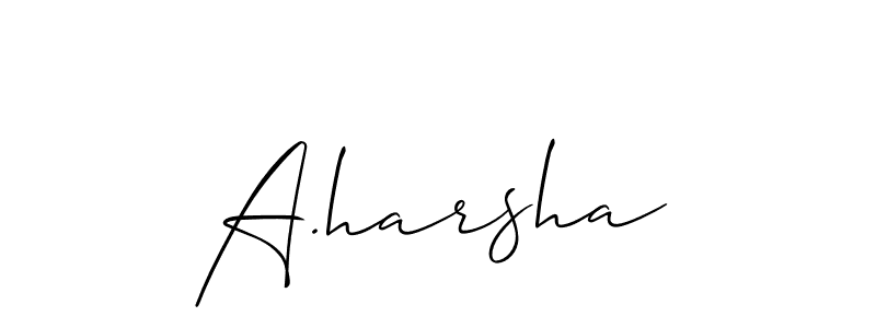 Best and Professional Signature Style for A.harsha. Allison_Script Best Signature Style Collection. A.harsha signature style 2 images and pictures png