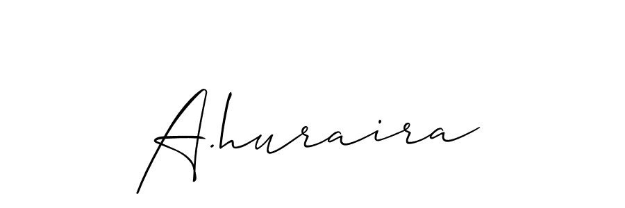 A.huraira stylish signature style. Best Handwritten Sign (Allison_Script) for my name. Handwritten Signature Collection Ideas for my name A.huraira. A.huraira signature style 2 images and pictures png