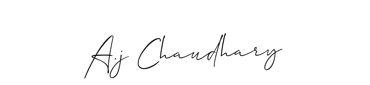 You should practise on your own different ways (Allison_Script) to write your name (A.j Chaudhary) in signature. don't let someone else do it for you. A.j Chaudhary signature style 2 images and pictures png