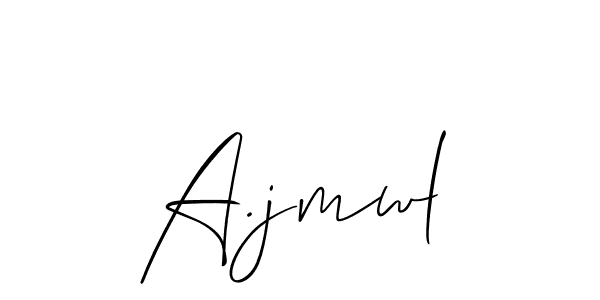 This is the best signature style for the A.jmwl name. Also you like these signature font (Allison_Script). Mix name signature. A.jmwl signature style 2 images and pictures png