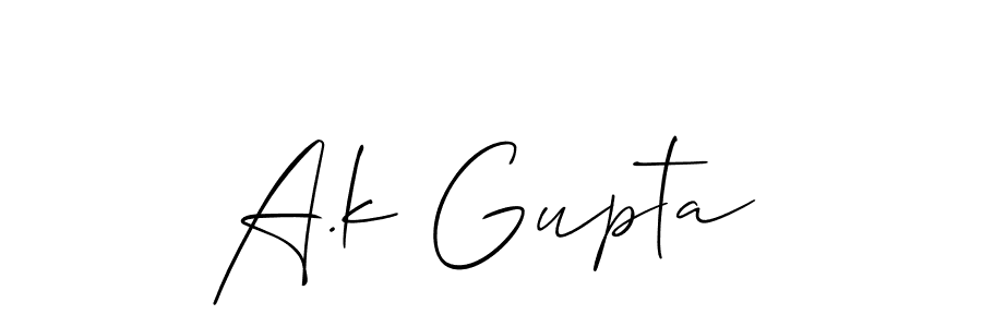 You should practise on your own different ways (Allison_Script) to write your name (A.k Gupta) in signature. don't let someone else do it for you. A.k Gupta signature style 2 images and pictures png