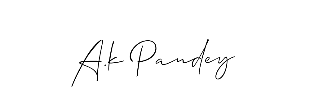 Best and Professional Signature Style for A.k Pandey. Allison_Script Best Signature Style Collection. A.k Pandey signature style 2 images and pictures png