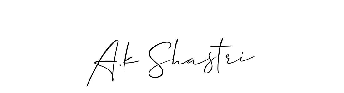 Use a signature maker to create a handwritten signature online. With this signature software, you can design (Allison_Script) your own signature for name A.k Shastri. A.k Shastri signature style 2 images and pictures png