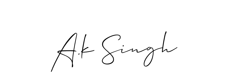 Best and Professional Signature Style for A.k Singh. Allison_Script Best Signature Style Collection. A.k Singh signature style 2 images and pictures png