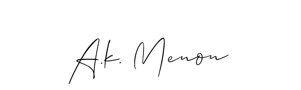 Here are the top 10 professional signature styles for the name A.k. Menon. These are the best autograph styles you can use for your name. A.k. Menon signature style 2 images and pictures png