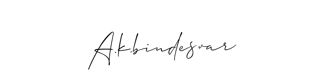 Use a signature maker to create a handwritten signature online. With this signature software, you can design (Allison_Script) your own signature for name A.k.bindesvar. A.k.bindesvar signature style 2 images and pictures png