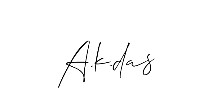 Best and Professional Signature Style for A.k.das. Allison_Script Best Signature Style Collection. A.k.das signature style 2 images and pictures png
