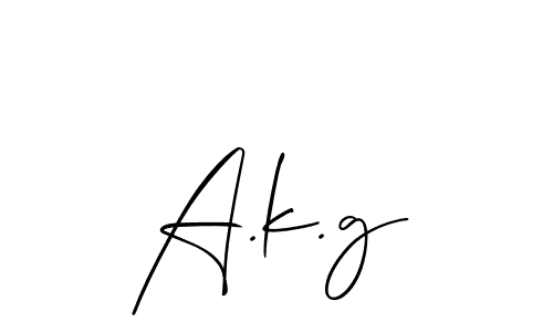 Once you've used our free online signature maker to create your best signature Allison_Script style, it's time to enjoy all of the benefits that A.k.g name signing documents. A.k.g signature style 2 images and pictures png