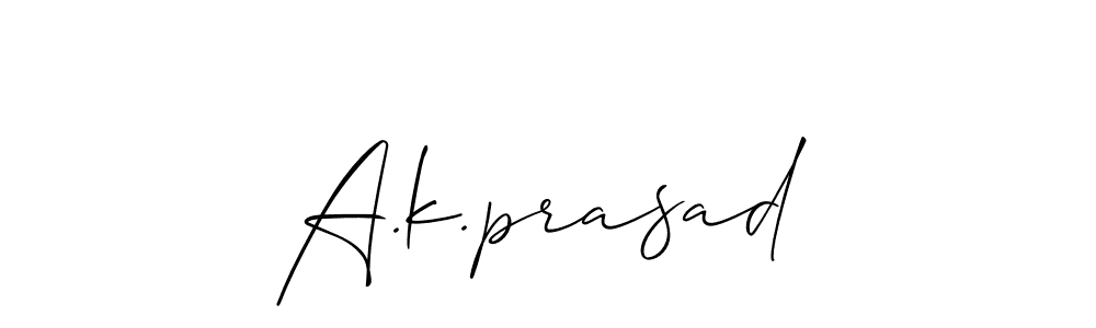 Best and Professional Signature Style for A.k.prasad. Allison_Script Best Signature Style Collection. A.k.prasad signature style 2 images and pictures png