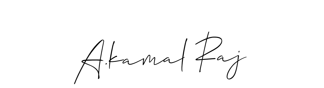 Make a beautiful signature design for name A.kamal Raj. Use this online signature maker to create a handwritten signature for free. A.kamal Raj signature style 2 images and pictures png