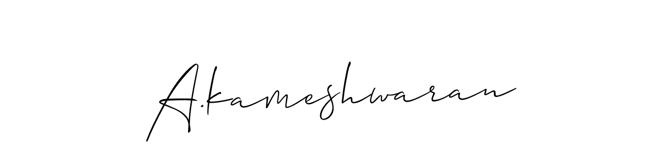 How to Draw A.kameshwaran signature style? Allison_Script is a latest design signature styles for name A.kameshwaran. A.kameshwaran signature style 2 images and pictures png