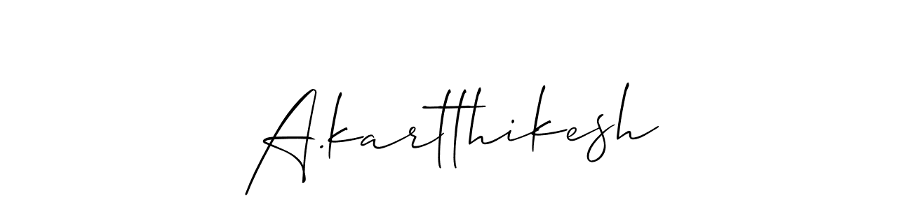 Once you've used our free online signature maker to create your best signature Allison_Script style, it's time to enjoy all of the benefits that A.kartthikesh name signing documents. A.kartthikesh signature style 2 images and pictures png