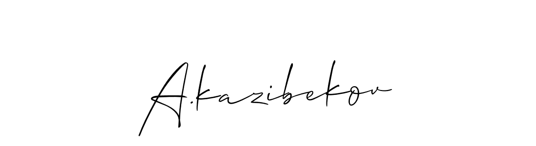 Make a beautiful signature design for name A.kazibekov. Use this online signature maker to create a handwritten signature for free. A.kazibekov signature style 2 images and pictures png