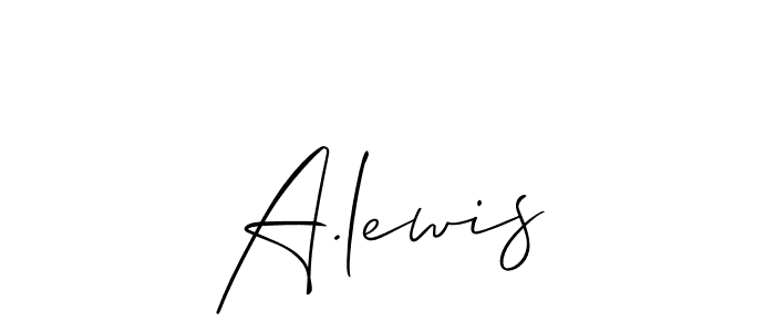 Allison_Script is a professional signature style that is perfect for those who want to add a touch of class to their signature. It is also a great choice for those who want to make their signature more unique. Get A.lewis name to fancy signature for free. A.lewis signature style 2 images and pictures png