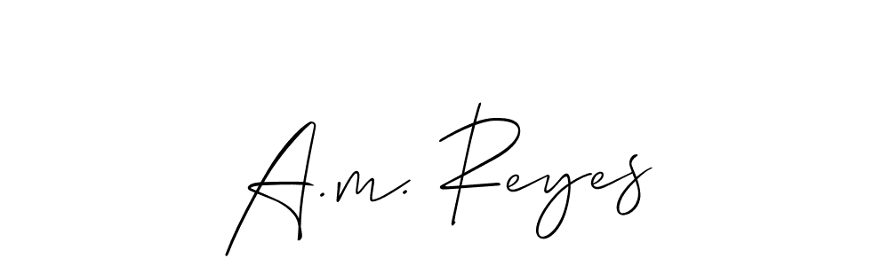 Once you've used our free online signature maker to create your best signature Allison_Script style, it's time to enjoy all of the benefits that A.m. Reyes name signing documents. A.m. Reyes signature style 2 images and pictures png