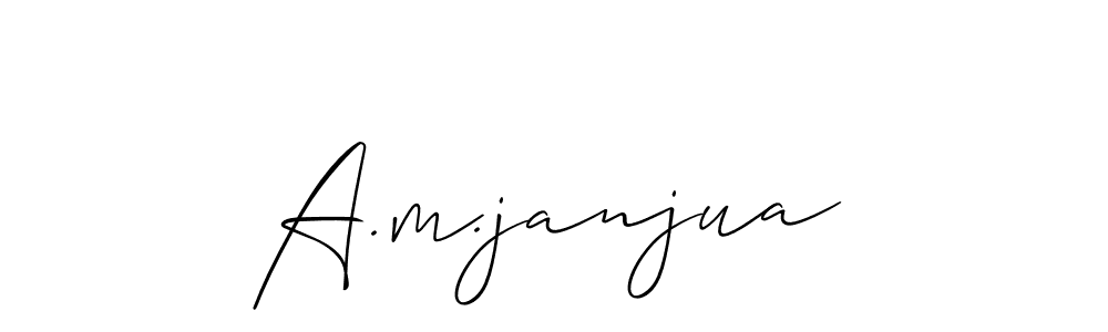 Make a beautiful signature design for name A.m.janjua. Use this online signature maker to create a handwritten signature for free. A.m.janjua signature style 2 images and pictures png