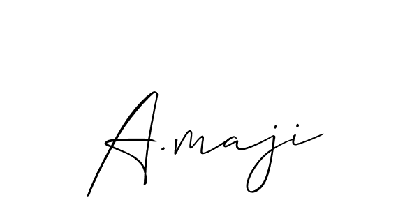 Make a beautiful signature design for name A.maji. Use this online signature maker to create a handwritten signature for free. A.maji signature style 2 images and pictures png