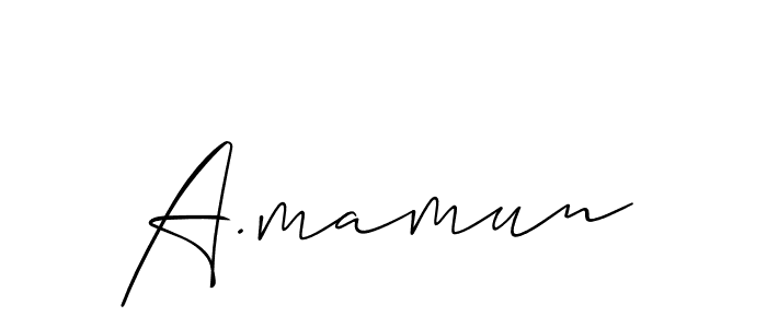 A.mamun stylish signature style. Best Handwritten Sign (Allison_Script) for my name. Handwritten Signature Collection Ideas for my name A.mamun. A.mamun signature style 2 images and pictures png