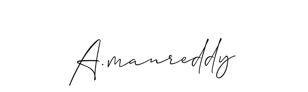 Best and Professional Signature Style for A.manreddy. Allison_Script Best Signature Style Collection. A.manreddy signature style 2 images and pictures png