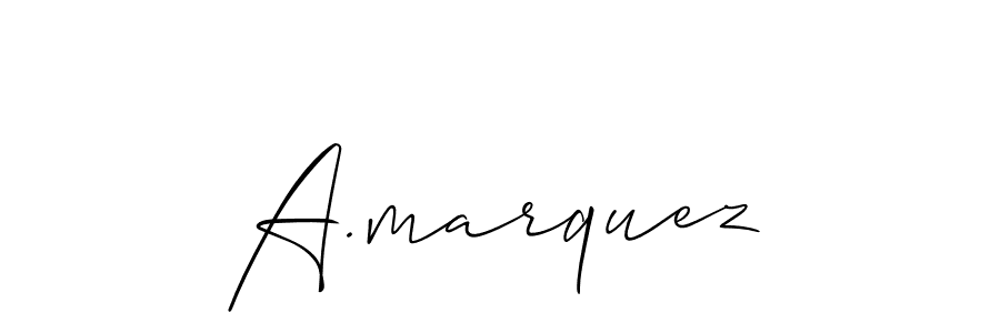 How to Draw A.marquez signature style? Allison_Script is a latest design signature styles for name A.marquez. A.marquez signature style 2 images and pictures png