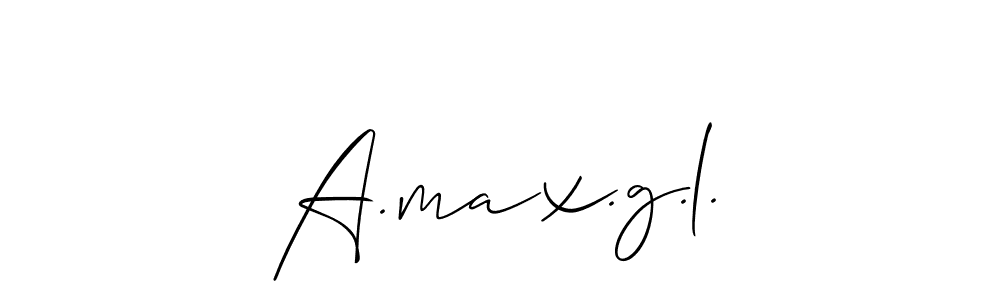 How to make A.max.g.l. signature? Allison_Script is a professional autograph style. Create handwritten signature for A.max.g.l. name. A.max.g.l. signature style 2 images and pictures png