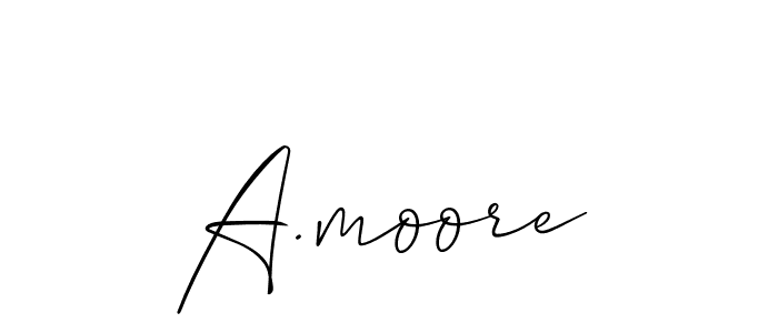 Also You can easily find your signature by using the search form. We will create A.moore name handwritten signature images for you free of cost using Allison_Script sign style. A.moore signature style 2 images and pictures png