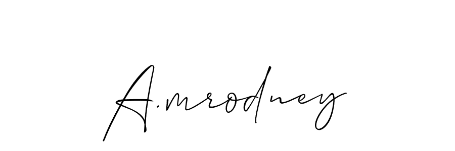 Check out images of Autograph of A.mrodney name. Actor A.mrodney Signature Style. Allison_Script is a professional sign style online. A.mrodney signature style 2 images and pictures png