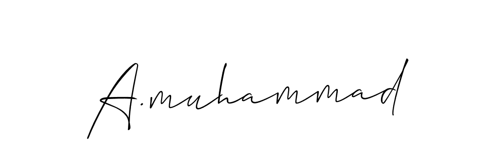 How to Draw A.muhammad signature style? Allison_Script is a latest design signature styles for name A.muhammad. A.muhammad signature style 2 images and pictures png